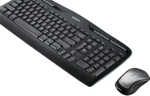 Vista 2 de Logitech MK335 - Combo de teclado y mouse inalámbricos silenciosos - Combo de teclado y mouse negro/plateado inalámbrico, ambidiestro Full