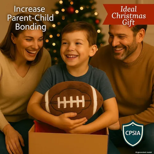 Vista 6 de CatchStar Almohada de felpa de fútbol para niños: suave doble costura 1000+ tiro probado juguete de peluche duradero - Regalos de juego