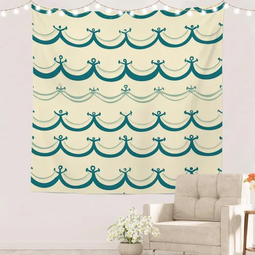 Vista 38 de Batmerry Abstract Repeat Polyester Tapestry, Tiled Directional Lightweight Wall Hanging High-Definition Print Backdrop For Dorm Room Bedroom Living
