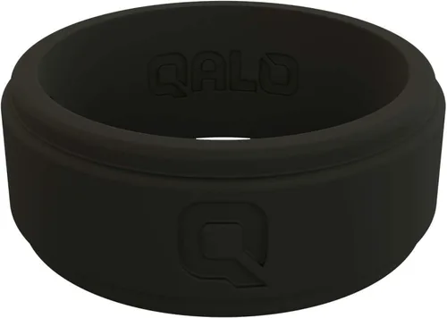Vista 2 de QALO Colección de anillos de boda de silicona Step Edge Q2X para hombre, Silicona, Mármol