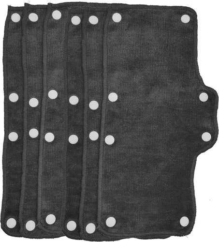 Vista 11 de Colorful Sweatband for Hard Hat Washable Velvet Terry Cotton Hard Hat Liner NAEE snap on Negro