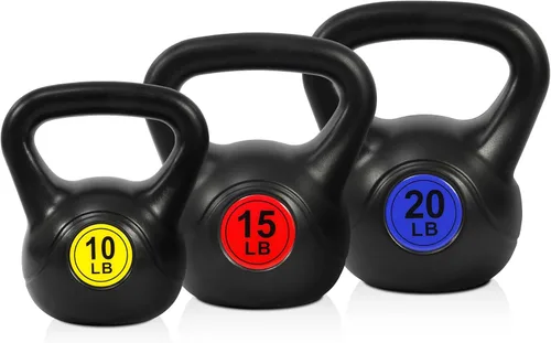 Vista 8 de Fitvids Juego de pesas rusas para entrenamiento de fuerza, pesas rusas
