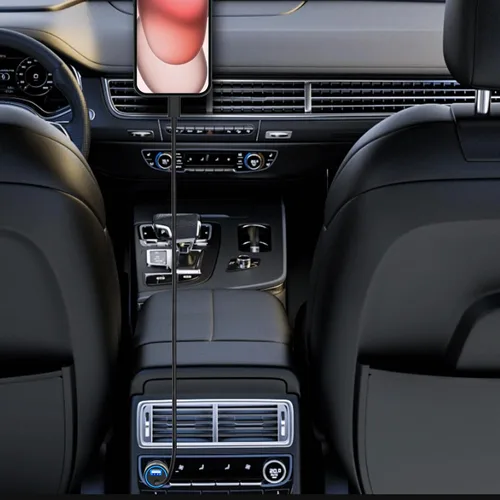 Vista 9 de Cargador de coche para iPhone con certificación MFi de Apple de carga rápida + cable Lightning de 6 pies Caiinei 4.8A Car Phone Charger Dual USB