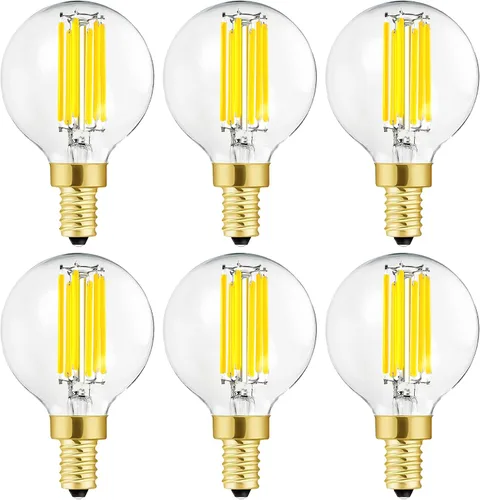 Vista 10 de Leools Bombilla LED E12 Regulable de 2W Equivalente a Bombilla de Luz de 25 Vatios Blanco Suave T6 T25 Bombilla Candelabro E12 de 25 Vatios