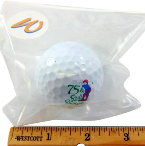 Vista 2 de Westmon Works Pelota de golf de 75 cumpleaños para golfista de setenta y cinco años, mediano