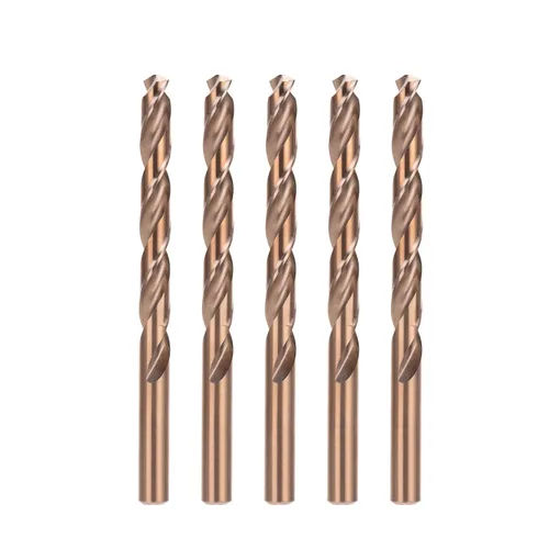 Vista 10 de Broca de cobalto de 1 pulgada, vástago reducido de 1/2 pulgada con 3 planos, adecuada para perforar en metal duro, acero inoxidable, hierro fundido