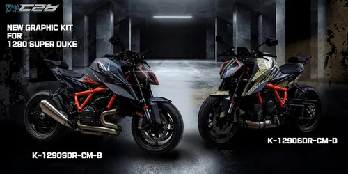 Vista 7 de Juego de pegatinas para ktm 1290 Super Duke (20 ~) (CM-W) (GLOSSY)