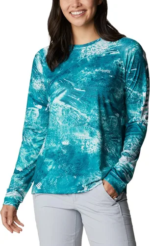 Vista 34 de Columbia womens Super Tidal Tee Long Sleeve Cypress Seamoss