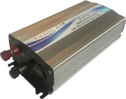 Vista 2 de Inversor de corriente de coche de 500 W DC 12 V a CA 110 V 120 V 60 Hz convertidor de onda sinusoidal pura con pantalla LED enchufe de EE. UU