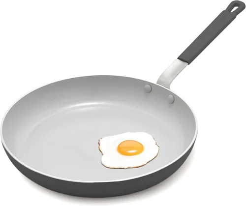 Vista 12 de GreenPan x Bobby Flay - Sartén antiadherente de 8", cerámica de diamante libre de PFAS, apta para inducción, mango de silicona que permanece frío