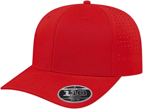 Vista 16 de Cap America i8533 Flexfit 110 Gorra Snapback Perforada de Rendimiento de Perfil Medio de 6 Paneles con Protección UV y Snapback Ajustable