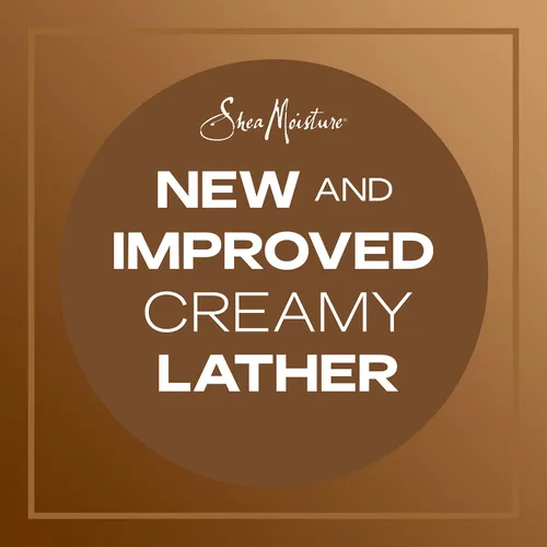 Vista 5 de Shea Moisture champú de manteca de karité de 13 oz y acondicionador fortalecedor 13 oz Fair Trade Raw Shea Butter, Sea Kelp & Argan Oil Moisture