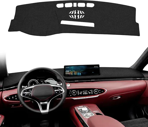 Vista 43 de CARTIST Cubierta de Tablero de Ajuste Personalizado para Chevy Chevrolet Silverado/GMC Sierra 1500 2014-2018, Silverado/GMC Sierra 2500HD 3500HD