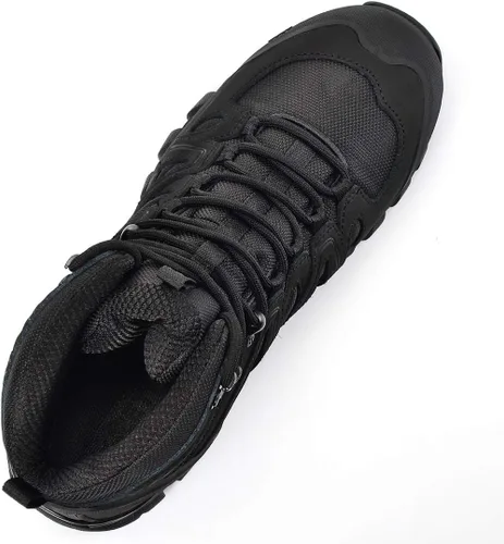Vista 6 de XPETI -FORCE Botas tácticas medias, botas militares ligeras Negro