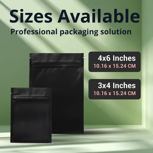 Vista 6 de COLSEN – Paquete de 100 bolsas planas herméticas resellables de mylar (tereftalato de polietileno/PET) metalizado, de 3 x 4 pulgadas