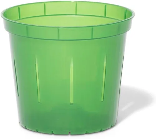Vista 15 de rePotme Macetas de 4 pulgadas, paquete de 6 macetas (transparentes), maceta transparente ranurada para plantas de interior, perfecta para orquídeas