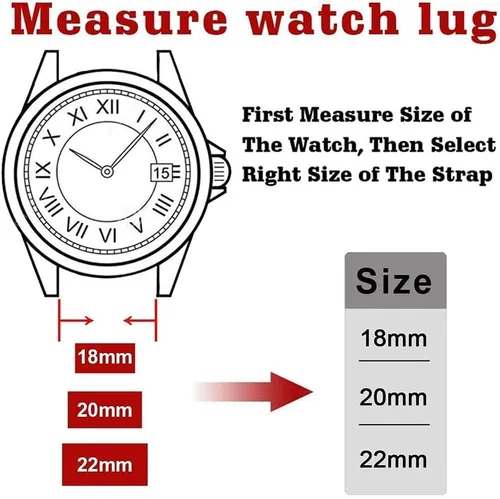 Vista 6 de Ritche - Correas de silicona de 18, 20, 22, 24 mm para reloj, correas de goma de liberación rápida para hombre