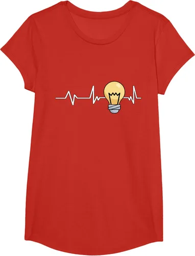 Vista 37 de Bombilla Heartbeat bombilla regalo bombilla bombilla camiseta Negro