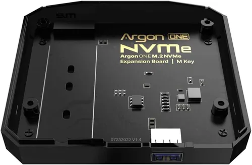 Vista 3 de Argon ONE M.2 NVMe - Placa de expansión para Raspberry Pi 4 – ONE V2 solamente