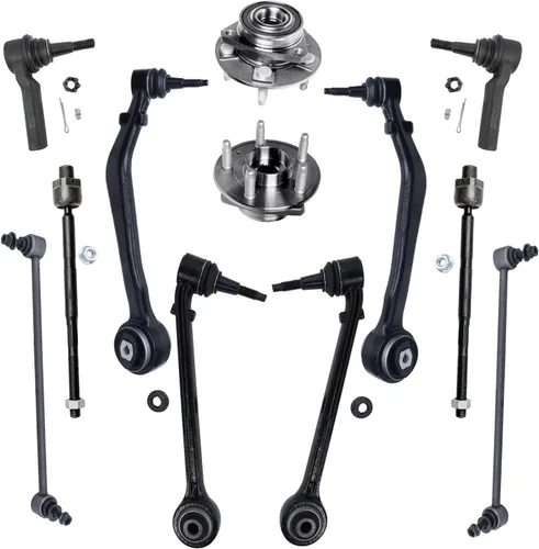 Vista 22 de Detroit Axle - Kit de suspensión delantera 4WD para Nissan Frontier Pathfinder Xterra, 2 cubos de rodamientos de ruedas, 2 brazos de control