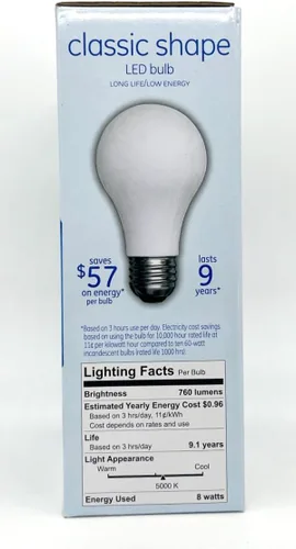 Vista 5 de GE Bombillas LED, 60 vatios, luz diurna, A19 (paquete de 4)