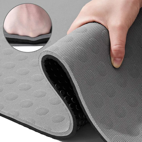 Vista 7 de JELS - Tapete de yoga extra grueso, 2/5 pulgadas, diseño ergonómico 3D antideslizante, material TPE certificado SGS, tapete de yoga para hombres