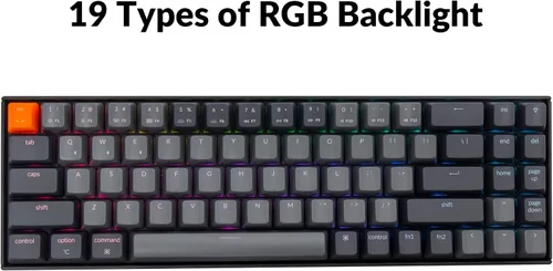 Vista 8 de Keychron K14 70% Layout 72 teclas Bluetooth inalámbricoUSB teclado mecánico para juegos para Mac con interruptor marrón Gateron G