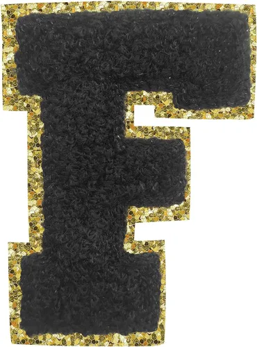 Vista 166 de 3Pcs Letter Patches Varsity Glitters Chenille,SPRT Iron on Blue Letter Patch,Alphabet Cloth Patch for Team Costume Decoration 3.1in Height S