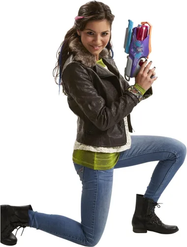 Vista 4 de Pistola de juguete de dardos de Nerf Rebellez, Estándar, Púrpura