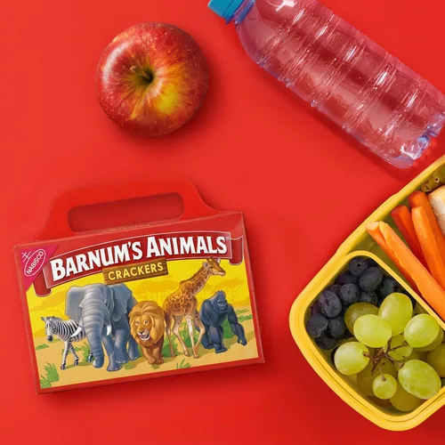 Vista 8 de BARNUM'S Galletas Originales de Animales, Aperitivos a Granel para Niños, 12 Cajas de 2.13 oz