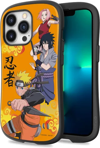 Vista 13 de iFace Naruto Shippuden - Funda para iPhone 13 Pro (6.1 pulgadas), funda protectora de anime a prueba de golpes de primera clase, Naruto y amigos