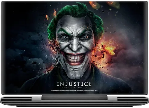 Vista 2 de Head Case Designs Calcomanía de vinilo con licencia oficial de Injustice Gods Among Us Joker Key Art compatible con Mi Notebook 14 (2020)