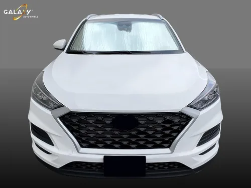 Vista 2 de Galaxy Auto Shield Parasol para parabrisas de ajuste personalizado para Nissan NV Van Cargo 2012, 2013, 2014, 2015, 2016, 2017, 2018, 2019, 2020