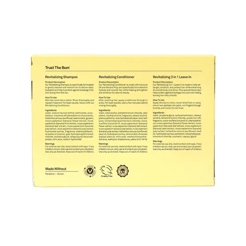 Vista 8 de Sun Bum Kit esencial de viaje para el cuidado del cabello, revitaliza tu cabello con champú revitalizante, acondicionador y tratamiento sin enjuague