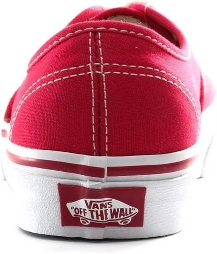Vista 5 de Vans Zapato clásico de skate de lona roja auténtica, Rojo