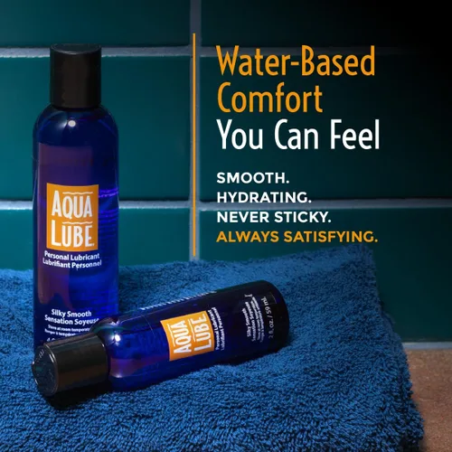 Vista 2 de Aqua Lube I Personal Lubricante a base de agua I Silky & Smooth I para hombres y mujeres I Bolsa de 144 unidades I 0.1 fl oz / 0.1 fl oz cada uno