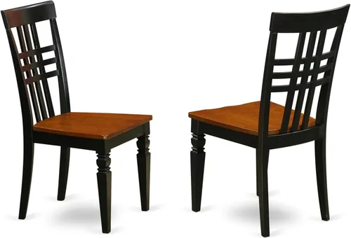 Vista 4 de East West Furniture El juego de habitación ANLG3-BCH-W de 3 piezas contiene una mesa de cocina redonda con pedestal y 2 sillas de comedor, 36 x 36