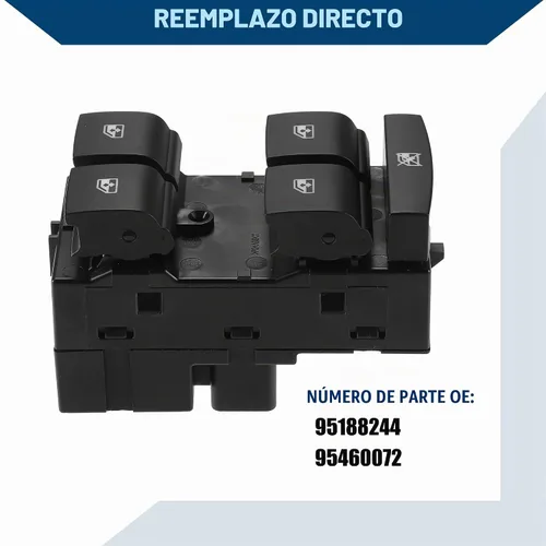 Vista 7 de No.95188244 / Interruptor de ventana delantera del lado del conductor/puerta de repuesto para Chevrolet Sonic 2012-2018 / Interruptor de ventana