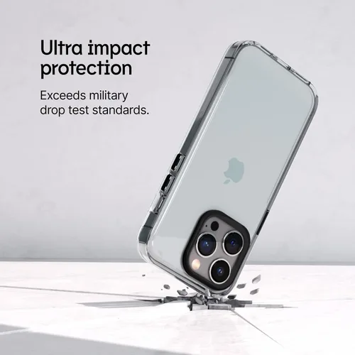 Vista 3 de RhinoShield - Funda transparente MagSafe compatible para iPhone 13 Pro Max Strong Magnetic, Anti-Yellowing, Transparent, High Clarity, Shockproof