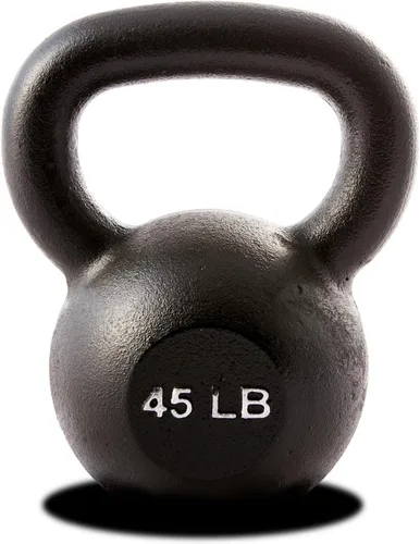 Vista 8 de Kettlebell Weights – 5lb to 80lb Cast Iron Kettlebells with Matte Black Finish – Full Body Strength Training & CrossFit Conditioning – Ideal for