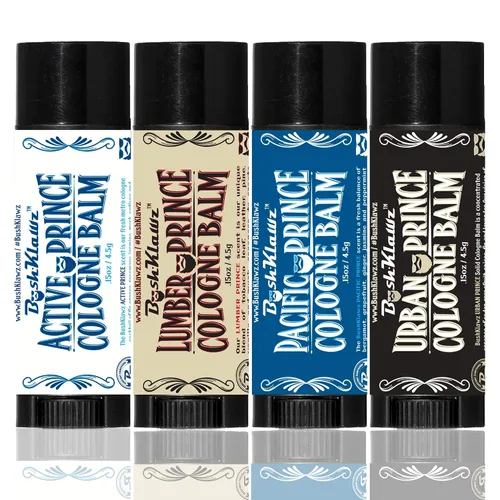 Vista 4 de Bálsamo de colonia sólida de viaje Active Prince con aroma refrescante Metro para hombres activos, sin alcohol