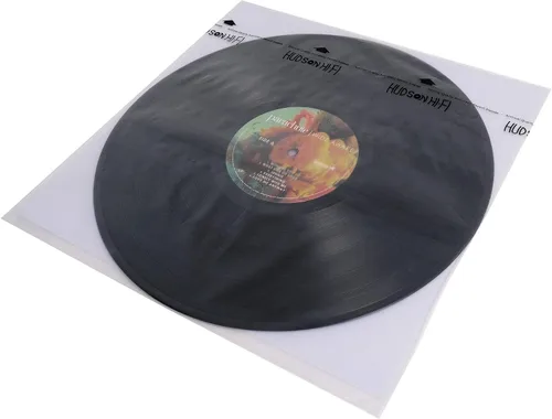Vista 3 de Hudson Hi-Fi 100 fundas protectoras interiores y 100 exteriores para vinilos y discos, bloquea arañazos, estática, polvo y daños, sin ácidos