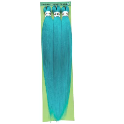 Vista 40 de Pelo corto negro trenzado preestirado de 14 pulgadas para trenzas sin nudos, pelo sintético 1B trenzado para trenzas Bob Box