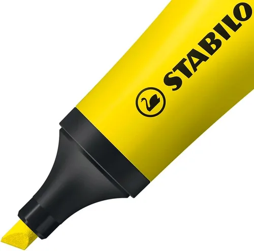 Vista 2 de Resaltador STABILO NEON - Paquete de 10 - Amarillo