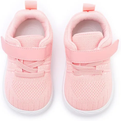 Vista 5 de iSusuJo Zapatos de bebé para niño y niña, zapatos para caminar sin cordones para bebés, zapatos para primeros pasos, 6, 9, 12, 15, 18, 24 meses