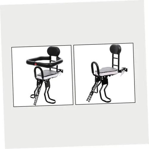 Vista 6 de UPKOCH 1 asiento de bicicleta de desmontaje rápido para diseño de montaje frontal, cómodo cojín de esponja gruesa duradera de alta construcción