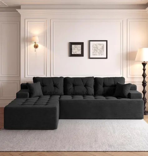 Vista 35 de Fond&Found - Sofá modular modular no requiere montaje, sofá modular de gran tamaño para sala de estar y oficina