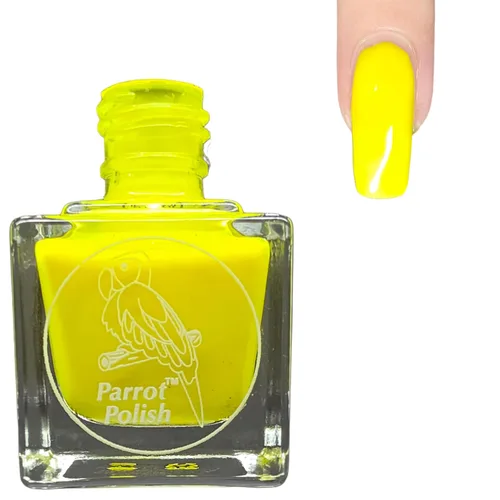 Vista 12 de Parrot Polish Baboon - Esmalte de uñas neón azul, laca de color sólido brillante