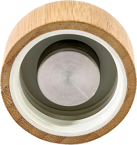 Vista 2 de Tapa de bambú de repuesto para botellas de agua de vidrio de 25 y 18 onzas, compatible solo con botellas de la marca veegoal