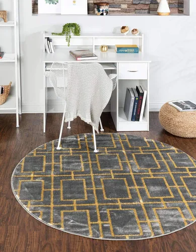 Vista 63 de Marilyn Monroe Glam Collection - Alfombra decorativa (2' x 3' 1" Rectángulo Negro y Oro)